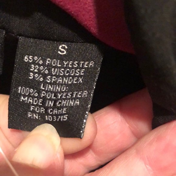 Larry Levine Taylored Blazer/Jacket Woman’s Size Sm Black w/Grey Pinstripes - Picture 6 of 10